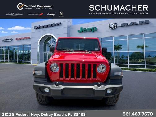 Firecracker Red Clearcoat 2023 Jeep Wrangler Sport