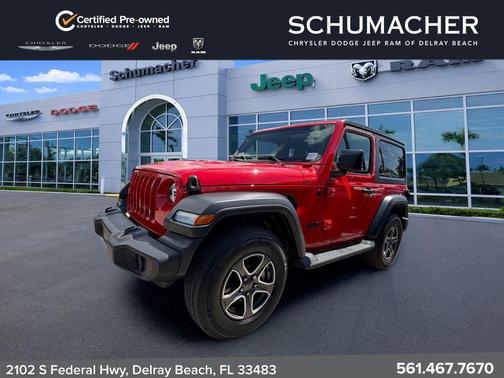 Firecracker Red Clearcoat 2023 Jeep Wrangler Sport