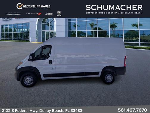 Bright White Clearcoat 2025 RAM ProMaster 2500 High Roof