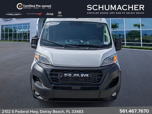 Bright White Clearcoat 2025 RAM ProMaster 2500 High Roof
