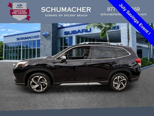 Crystal Black Silica 2023 Subaru Forester Touring