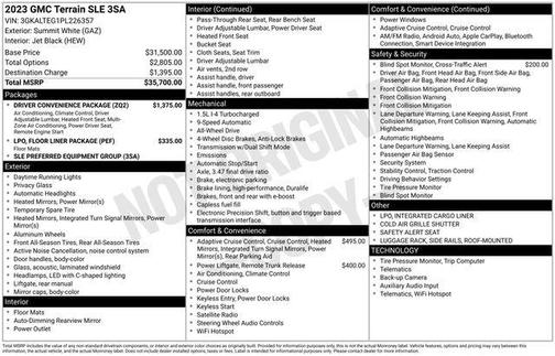 2023 GMC Terrain SLE