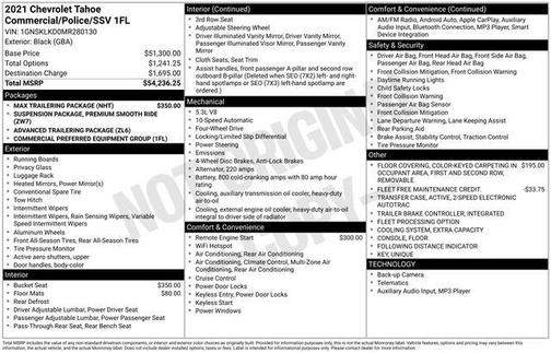 2021 Chevrolet Tahoe FL