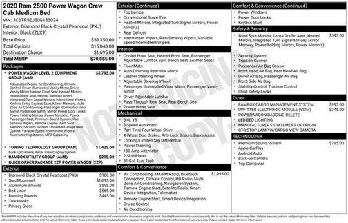 2020 RAM 2500 Power Wagon