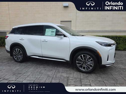 Radiant White 2026 INFINITI QX60 LUXE FWD