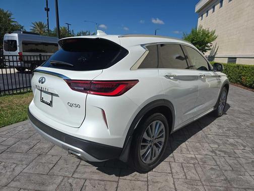 Radiant White 2023 INFINITI QX50 LUXE