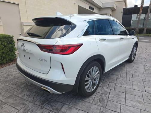 Radiant White 2023 INFINITI QX50 LUXE