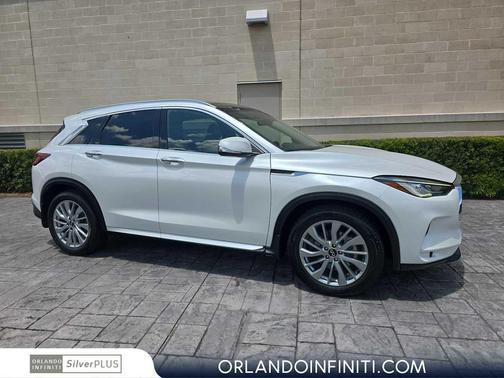 Radiant White 2023 INFINITI QX50 LUXE