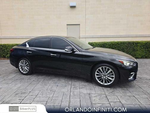 Black Obsidian 2023 INFINITI Q50 3.0t LUXE