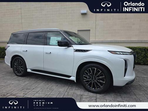 Radiant White/Black Obsidian 2026 INFINITI QX80 AUTOGRAPH AWD