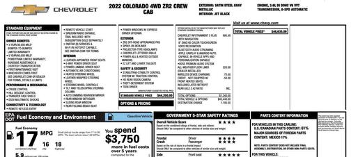 2022 Chevrolet Colorado ZR2