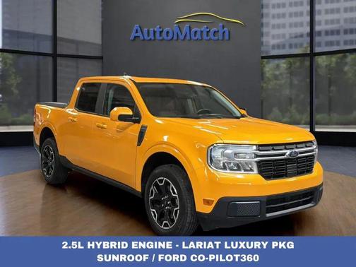 Cyber Orange Tricoat Metallic 2022 Ford Maverick Lariat