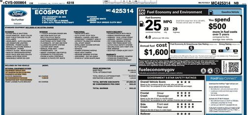 2021 Ford EcoSport SE