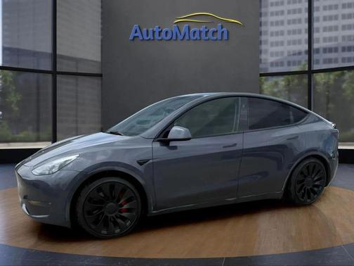 Gray 2023 Tesla Model Y Performance Dual Motor All-Wheel Drive