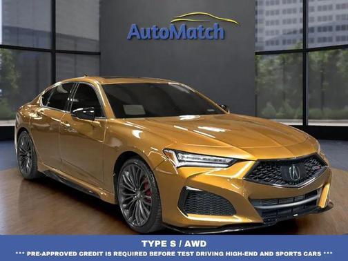 Yellow 2021 Acura TLX Base