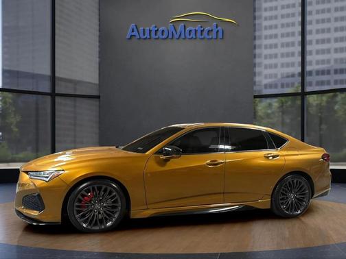Yellow 2021 Acura TLX Base