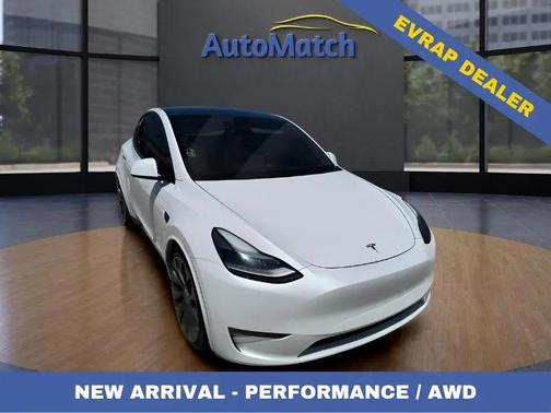 Pearl White Multi-Coat 2022 Tesla Model Y Performance Dual Motor All-Wheel Drive