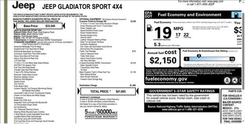 2020 Jeep Gladiator Sport S