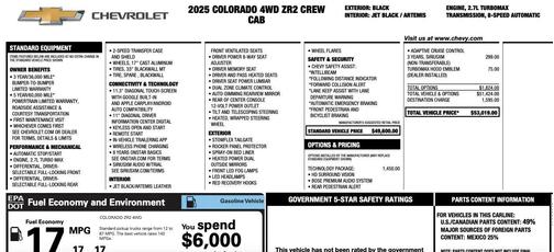 2025 Chevrolet Colorado ZR2