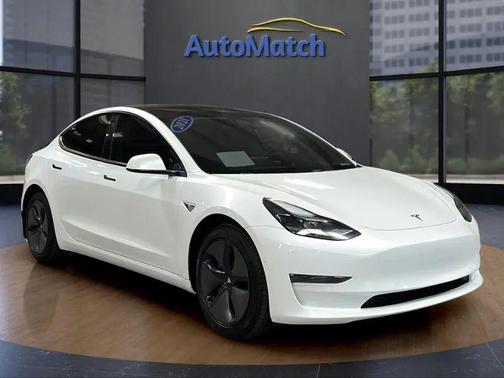 Pearl White Multi-Coat 2021 Tesla Model 3 Standard Range Plus