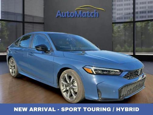 Blue Lagoon Pearl 2025 Honda Civic Hybrid Sport Touring