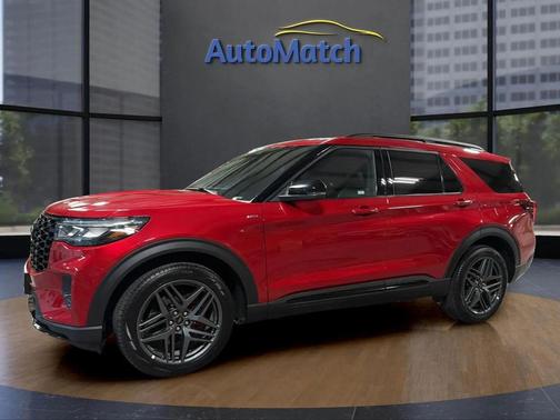 Rapid Red Metallic Tinted Clearcoat 2025 Ford Explorer ST-Line