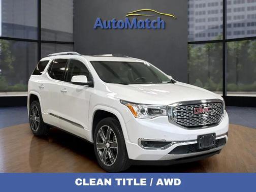 White Frost Tricoat 2017 GMC Acadia Denali