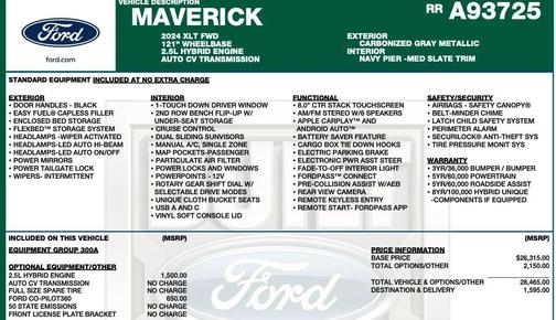 2024 Ford Maverick XLT
