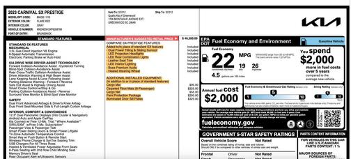 2023 Kia Carnival SX Prestige