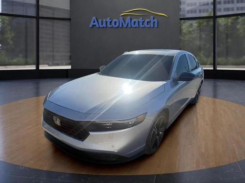 Solar Silver Metallic 2025 Honda Accord Hybrid Sport