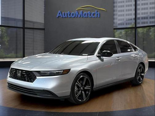 Solar Silver Metallic 2025 Honda Accord Hybrid Sport