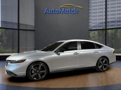 Solar Silver Metallic 2025 Honda Accord Hybrid Sport