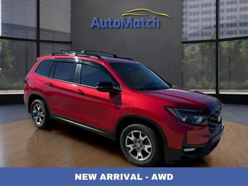 Radiant Red Metallic II 2022 Honda Passport AWD TrailSport