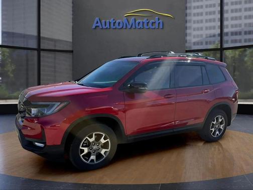 Radiant Red Metallic II 2022 Honda Passport AWD TrailSport