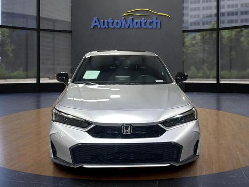 Solar Silver Metallic 2025 Honda Civic Hybrid Sport Touring