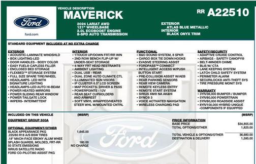 2024 Ford Maverick Lariat