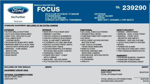 2016 Ford Focus Titanium
