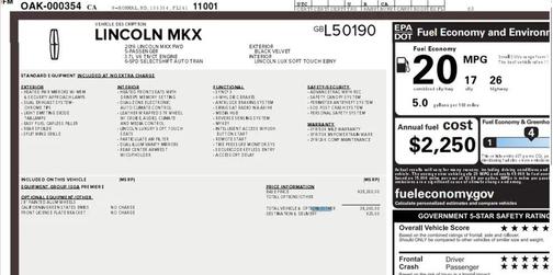 2016 Lincoln MKX Premiere