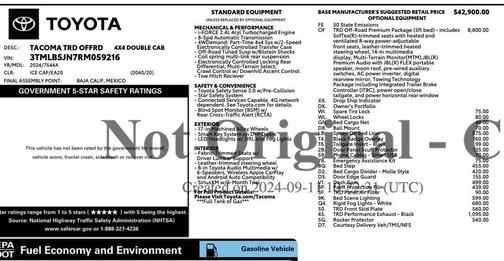 2024 Toyota Tacoma TRD Off-Road