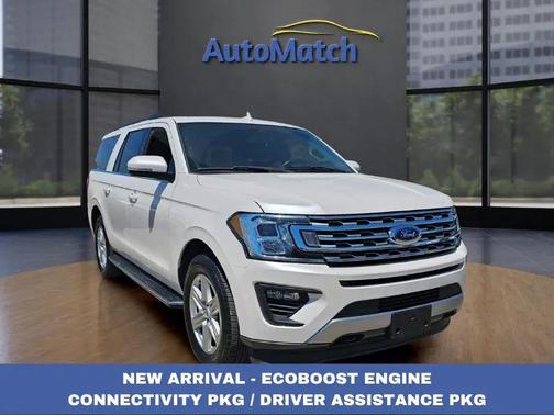 White Platinum Metallic Tri-Coat 2019 Ford Expedition Max XLT
