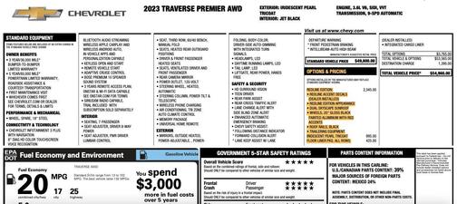 2023 Chevrolet Traverse Premier