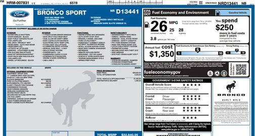 2022 Ford Bronco Sport Big Bend