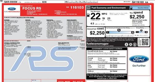 2016 Ford Focus RS Base