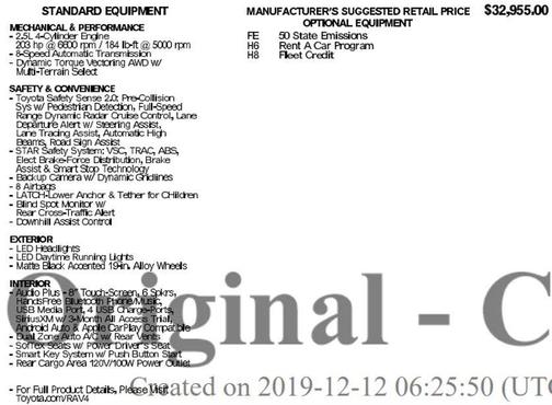2020 Toyota RAV4 Adventure