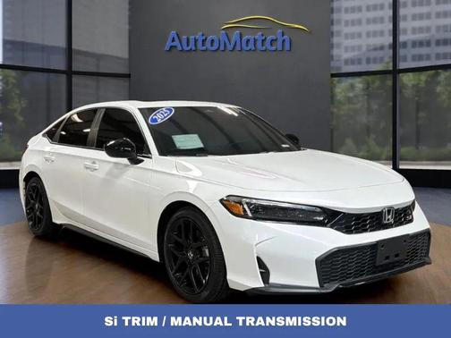 Platinum White Pearl 2025 Honda Civic Si Base