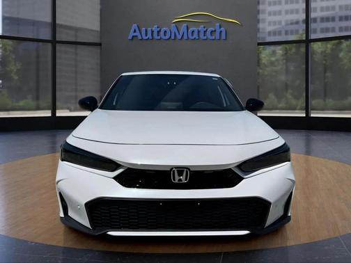 Platinum White Pearl 2026 Honda Civic Hybrid Sport Touring
