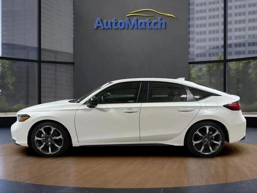 Platinum White Pearl 2026 Honda Civic Hybrid Sport Touring