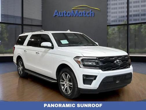 White Platinum Metallic Tri-Coat 2022 Ford Expedition Max Limited