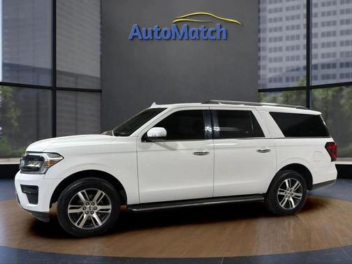 White Platinum Metallic Tri-Coat 2022 Ford Expedition Max Limited