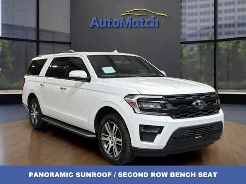 White Platinum Metallic Tri-Coat 2022 Ford Expedition Max Limited